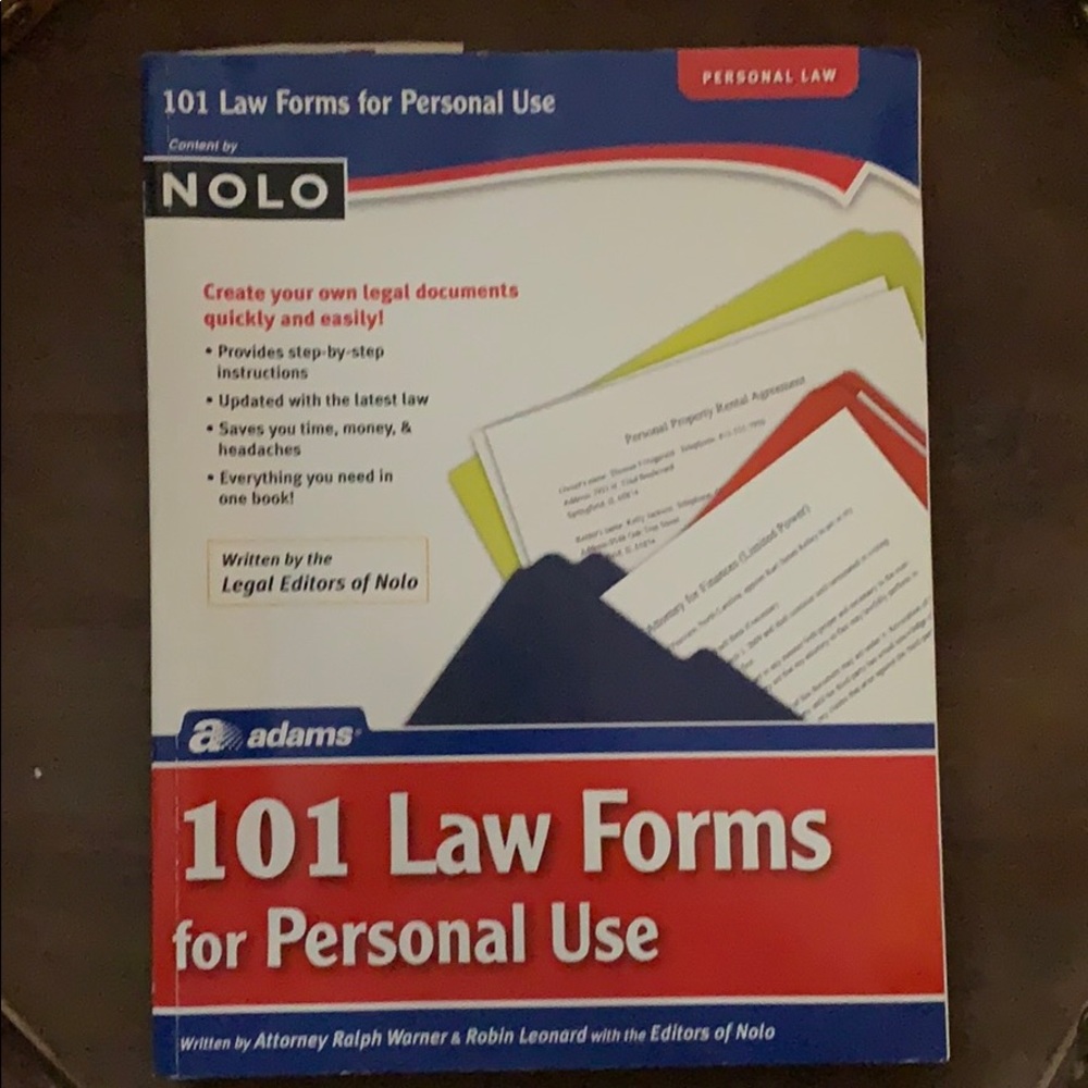 101 law forms for personal use